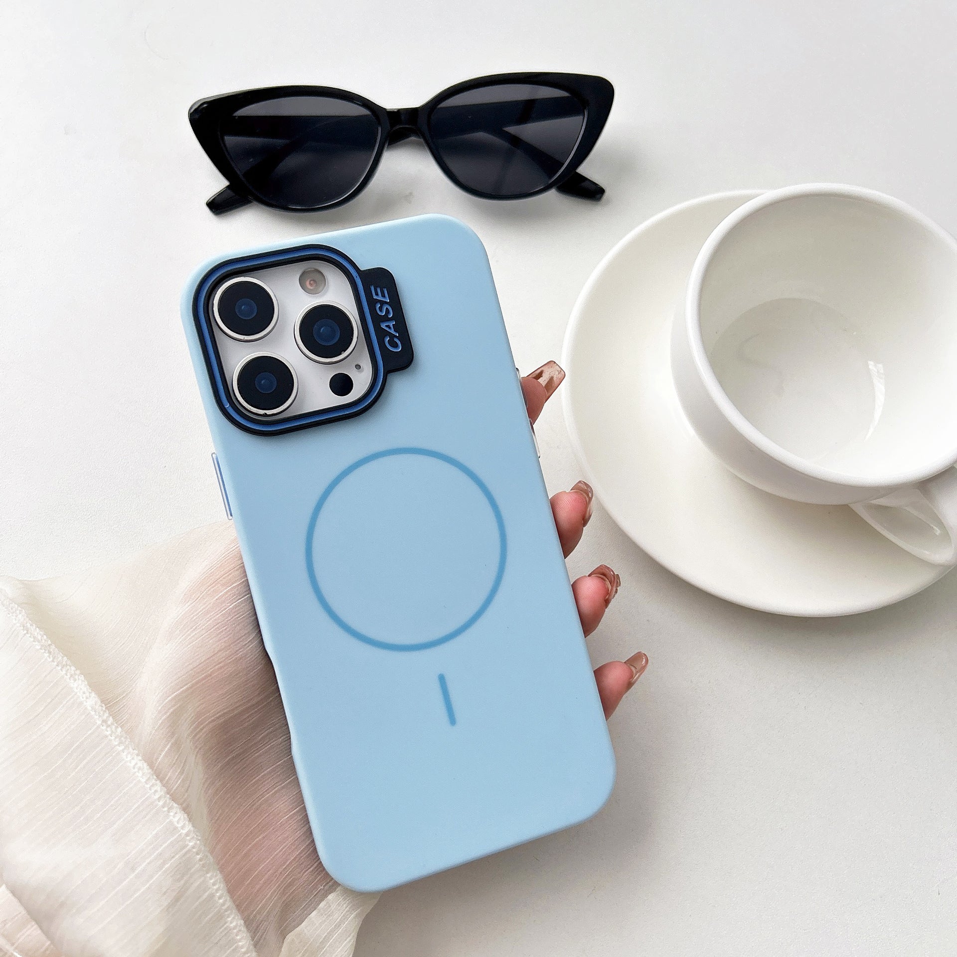 Macron Silicone Magnetic Case for iPhone
