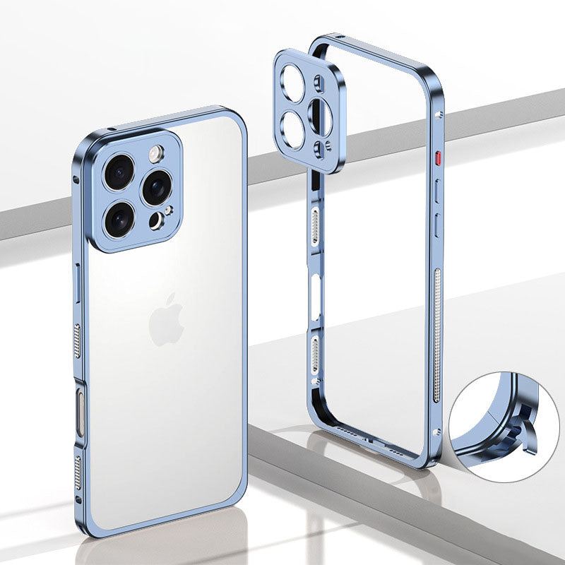 Summer Cooling Independent Frame Lens Cover Phone Case For iPhone
