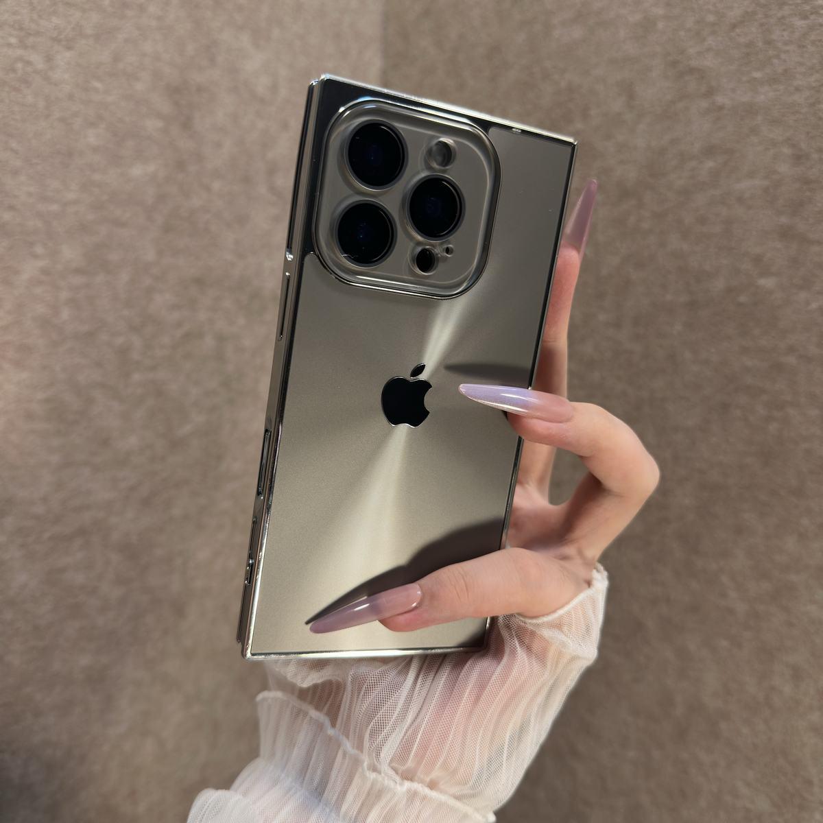 Suitable for iPhone Aurora Lens Holder Mobile Phone Case